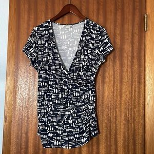 Navy Boden wrap top | 14R |